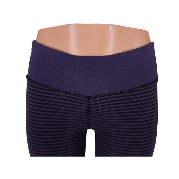 Lululemon Cut The Crop Size 2 1/8 Stripe Cadet Blue - Picture 7 of 9